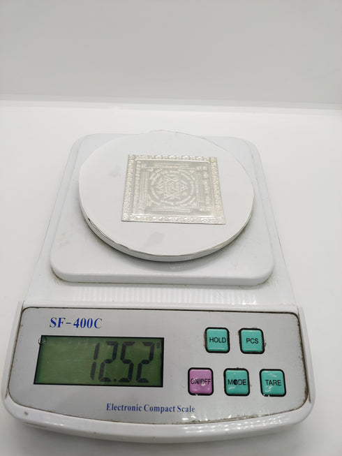 Pure Silver Kubera Yantra For Pooja